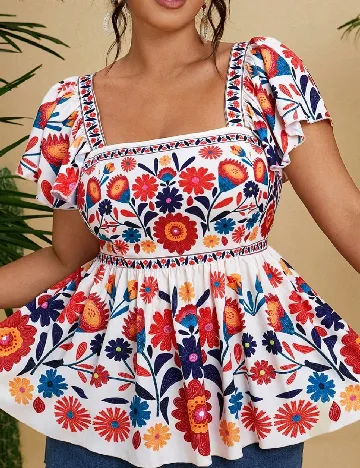 Bluza SHEIN CURVE, mix culori