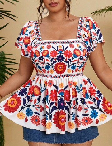 Bluza SHEIN CURVE, mix culori