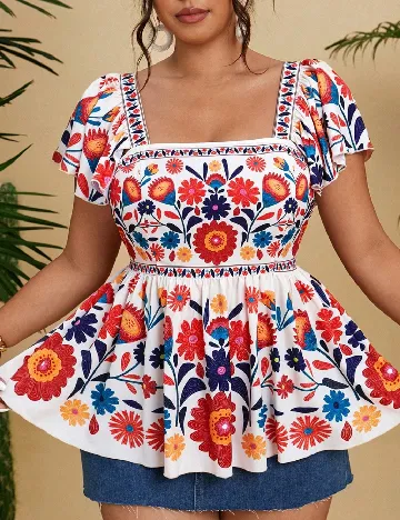 Bluza SHEIN CURVE, mix culori