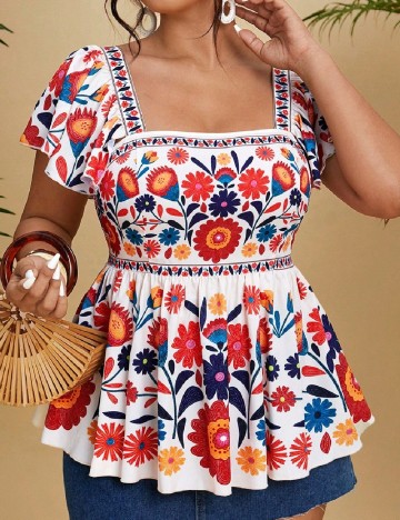 Bluza SHEIN CURVE, mix culori