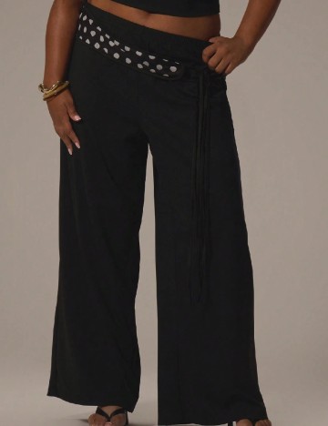 Pantaloni Musera Plus Size, negru