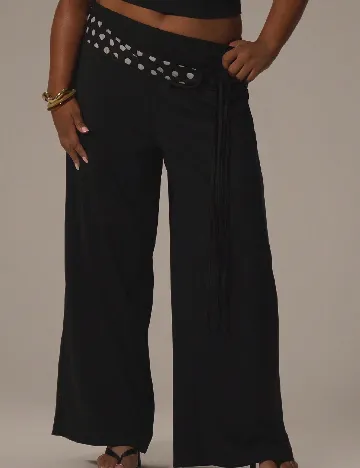 Pantaloni Musera Plus Size, negru