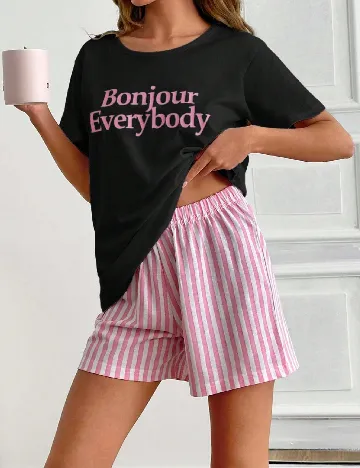 Pijama SHEIN CURVE, mix culori