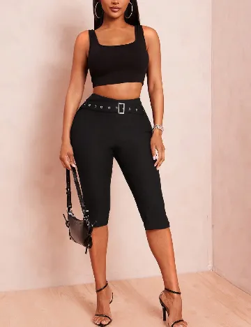 Pantaloni scurti SHEIN, negru