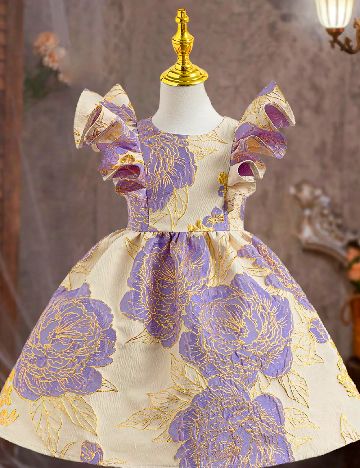 Rochie Shein Kids, crem/mov