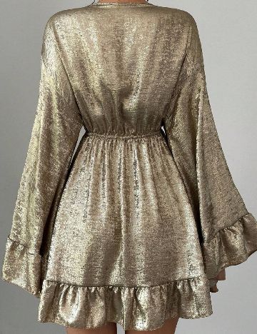 Rochie scurta SHEIN, auriu