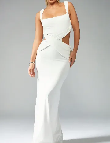 Rochie lunga Missguided, alb