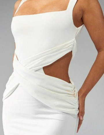 Rochie lunga Missguided, alb