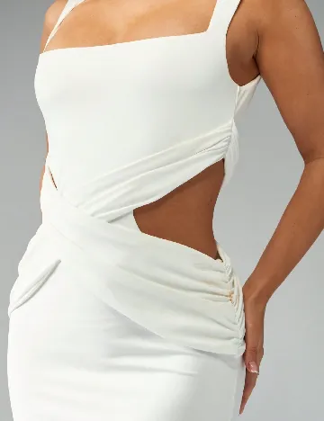 Rochie lunga Missguided, alb