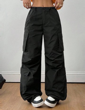 Pantaloni SHEIN, negru