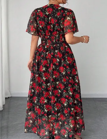 Rochie lunga SHEIN CURVE, floral print