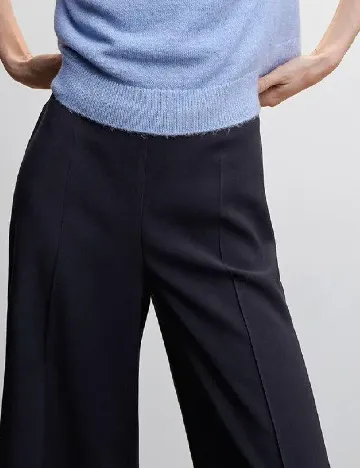 Pantaloni Mango, bleumarin inchis