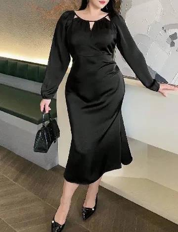 Rochie medie SHEIN CURVE, negru