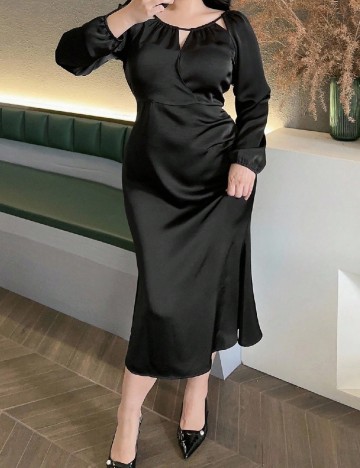 Rochie medie SHEIN CURVE, negru