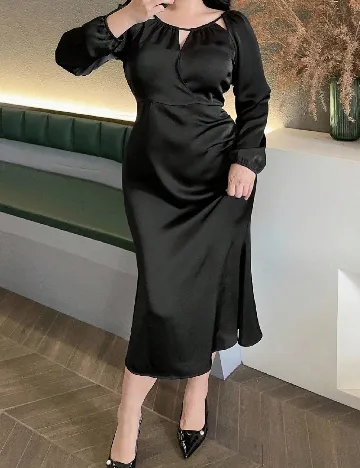 Rochie medie SHEIN CURVE, negru