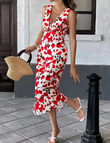 Rochie medie SHEIN, floral print