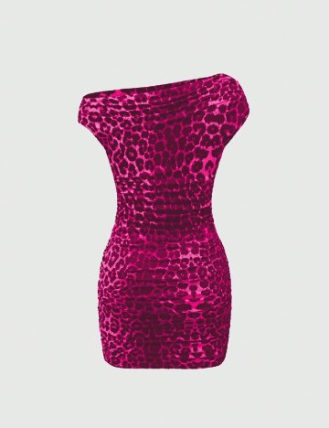 Rochie scurta Romwe, roz