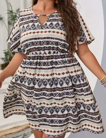 Rochie scurta SHEIN CURVE, mix culori