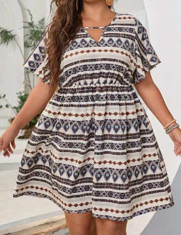 Rochie scurta SHEIN CURVE, mix culori