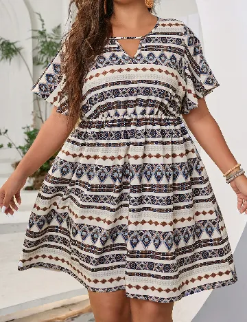 Rochie scurta SHEIN CURVE, mix culori