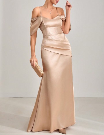 Rochie lunga SHEIN, crem