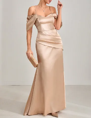 Rochie lunga SHEIN, crem