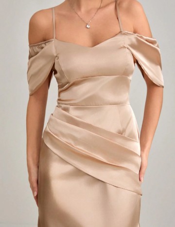 Rochie lunga SHEIN, crem