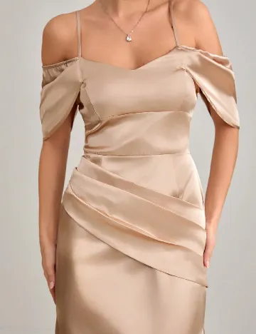 Rochie lunga SHEIN, crem