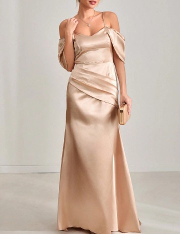 Rochie lunga SHEIN, crem
