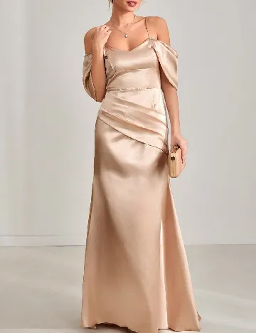 Rochie lunga SHEIN, crem