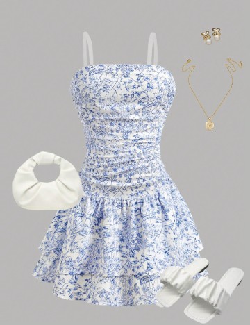 Rochie Shein Kids, albastru