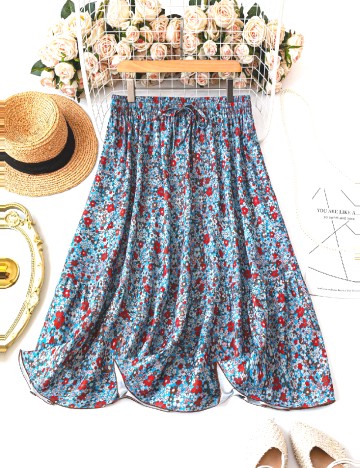 Fusta SHEIN CURVE, floral print