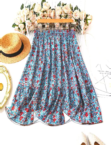 Fusta SHEIN CURVE, floral print