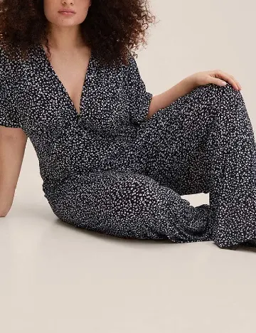 Salopeta Mango Violeta, negru