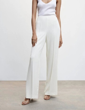 Pantaloni Mango, alb