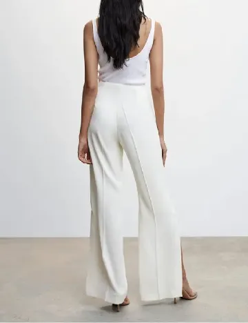 Pantaloni Mango, alb