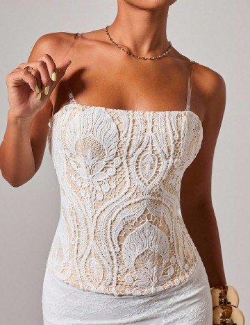 Corset SHEIN, crem