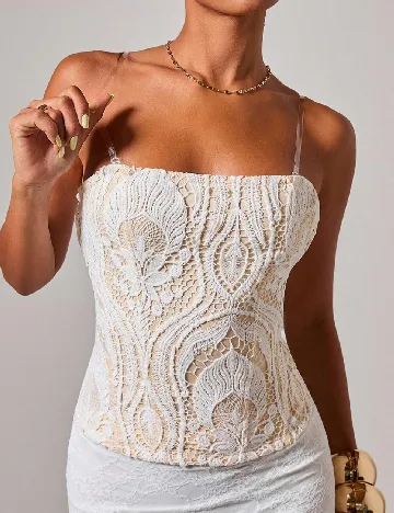 Corset SHEIN, crem