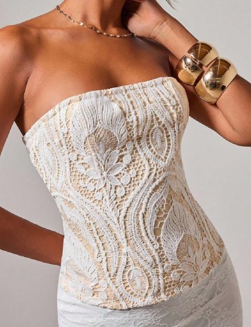 Corset SHEIN, crem