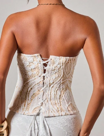 Corset SHEIN, crem