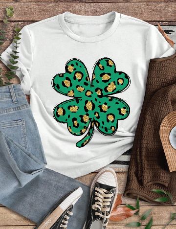 Tricou Shein Kids, alb