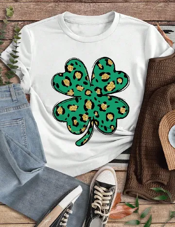 Tricou Shein Kids, alb