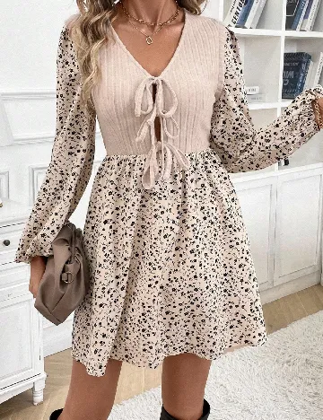 Rochie scurta SHEIN, crem
