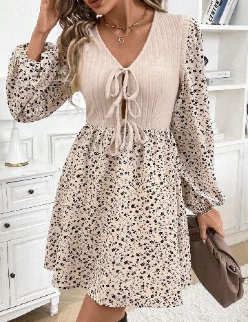 Rochie scurta SHEIN, crem