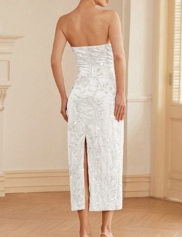 Rochie medie SHEIN, alb