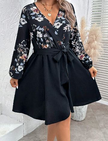 Rochie scurta SHEIN CURVE, negru