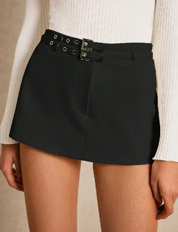 Fusta pantalon SHEIN, negru