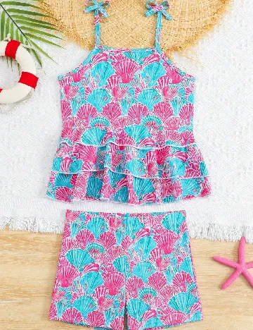 Costum de baie Shein Kids, mix culori