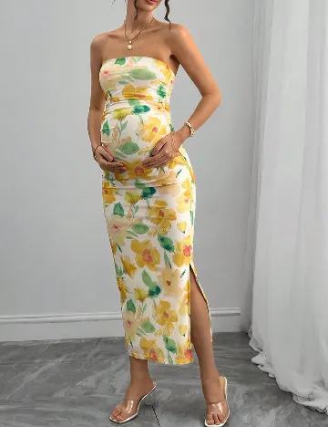 Rochie lunga SHEIN Maternity, mix culori