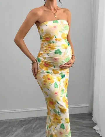 Rochie lunga SHEIN Maternity, mix culori